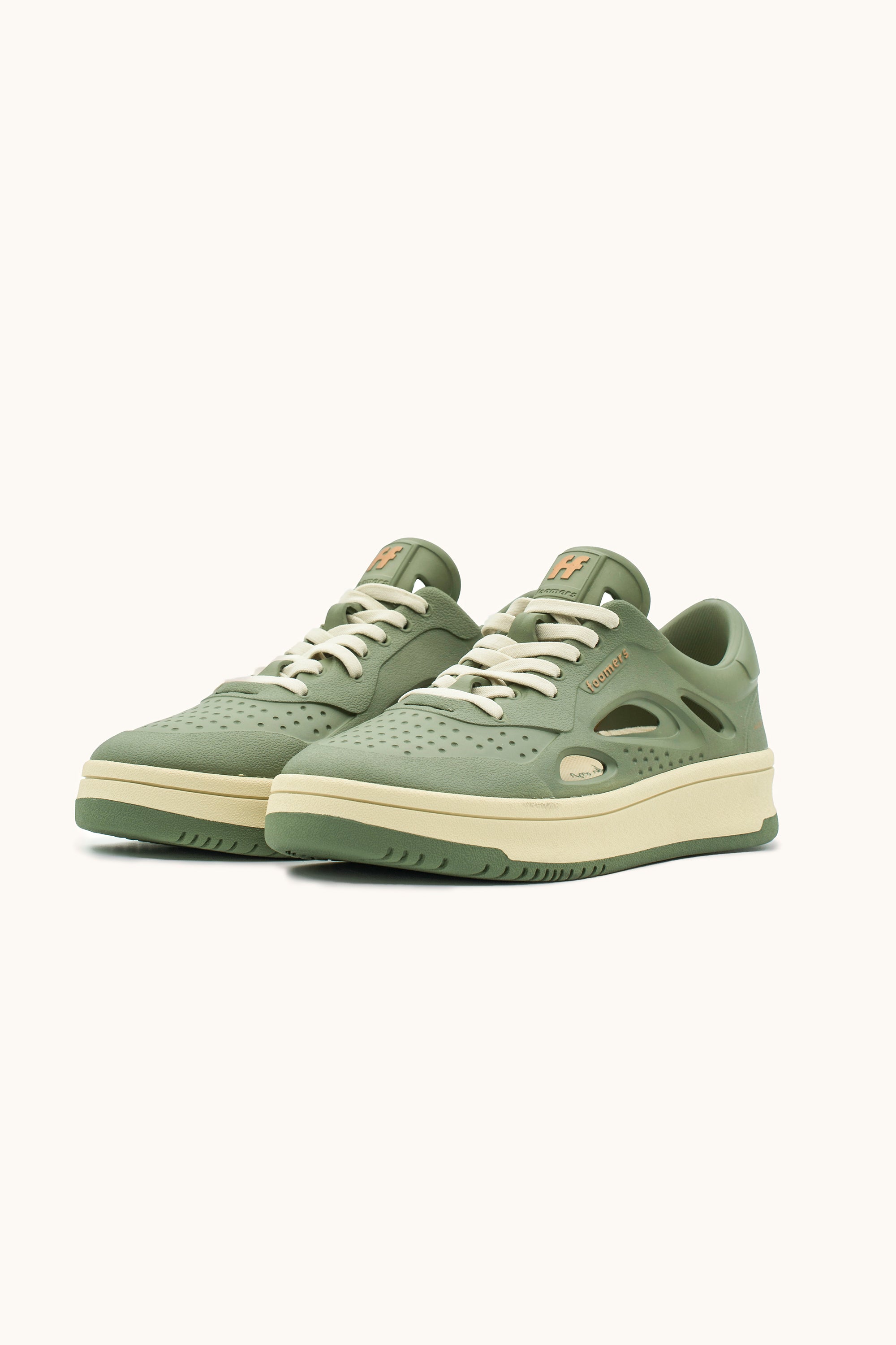 ⚤ Sneakers Foamers ICON MILITARY GREEN - F1003