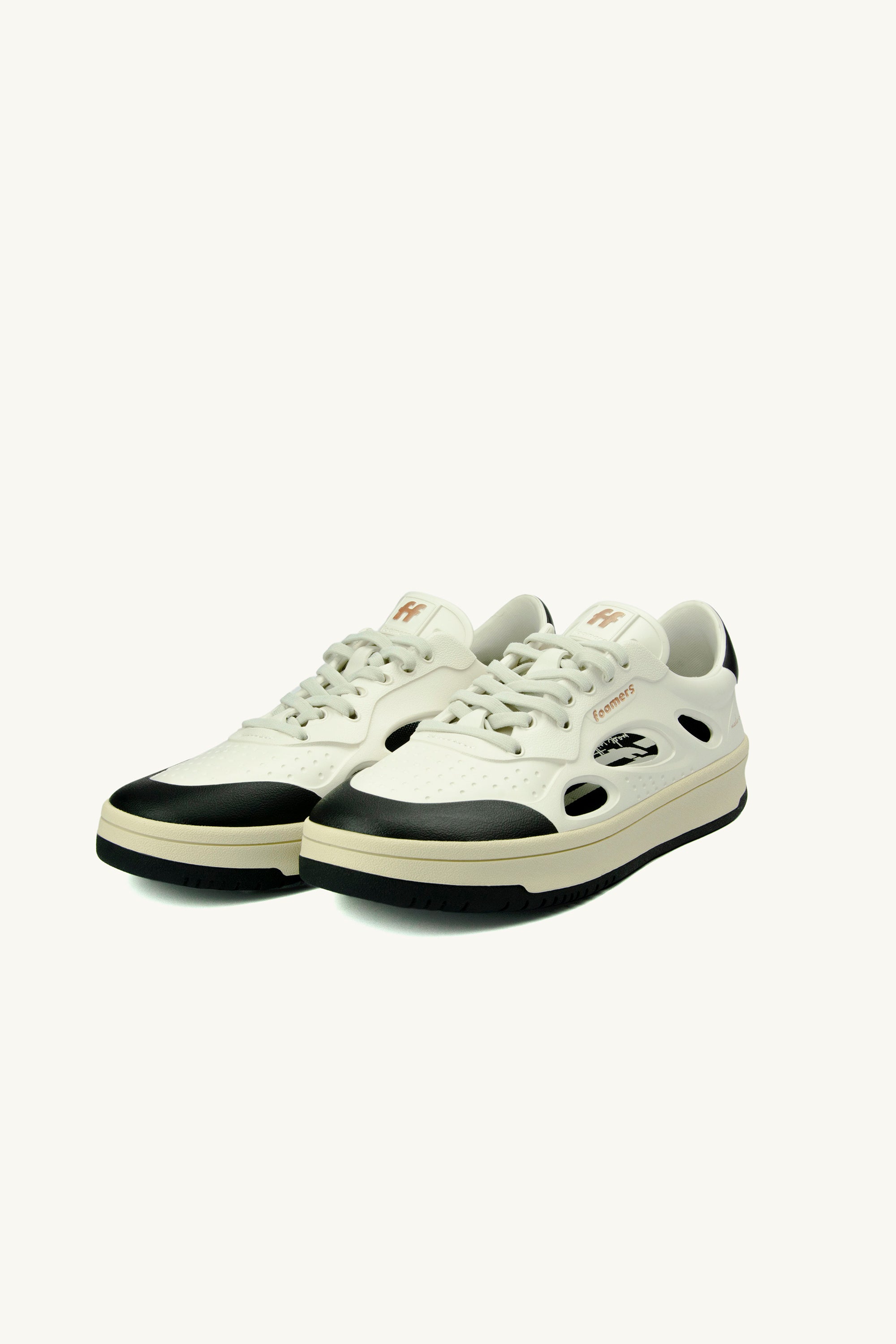 ⚤ Senakers Foamers ICON OFF WHITE/BLACK - F3011