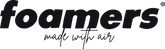 Logotipo foamers negro made with air