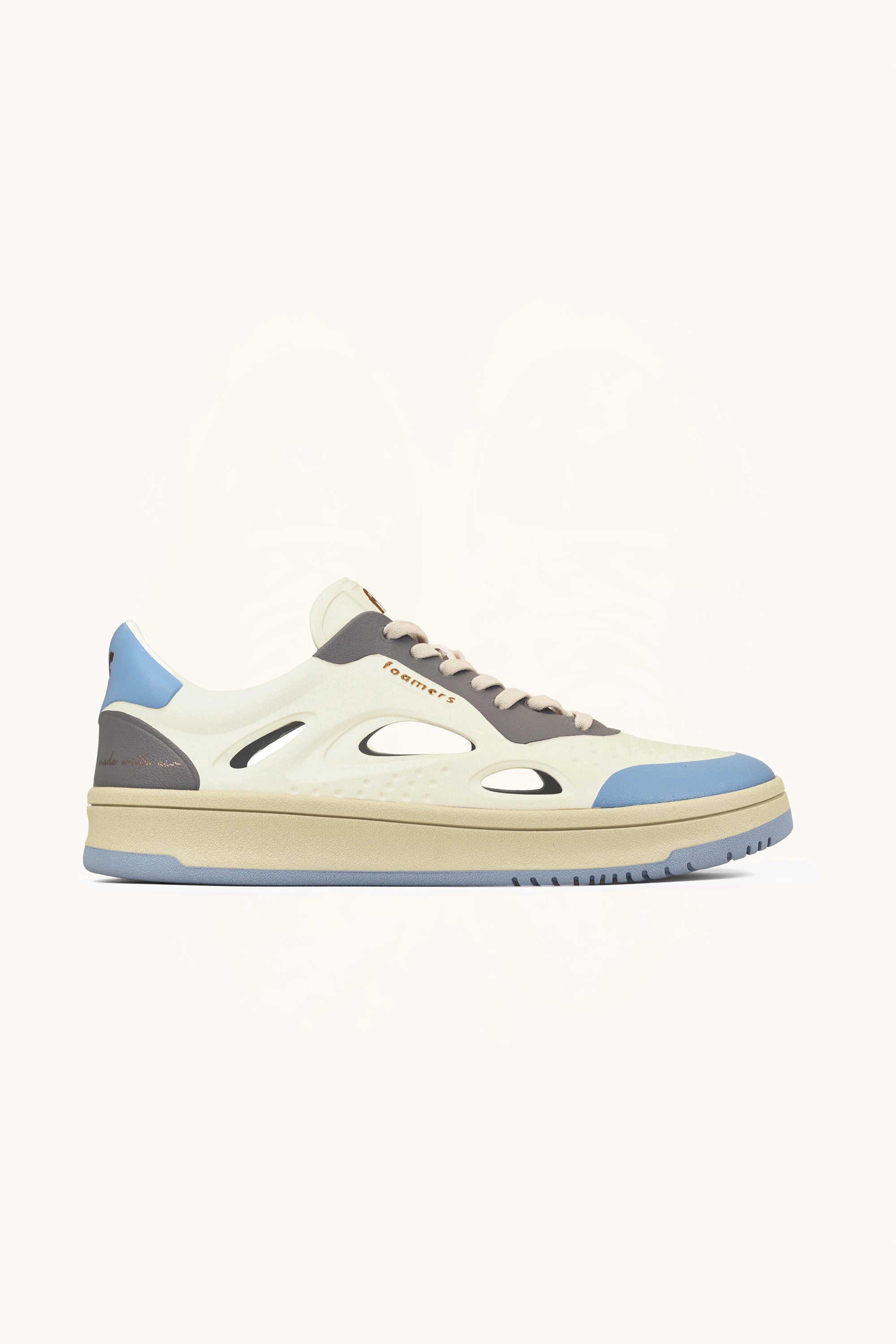 ⚤ Sneaker Foamers ICON WHITE/GRAY/BLUE - F5026